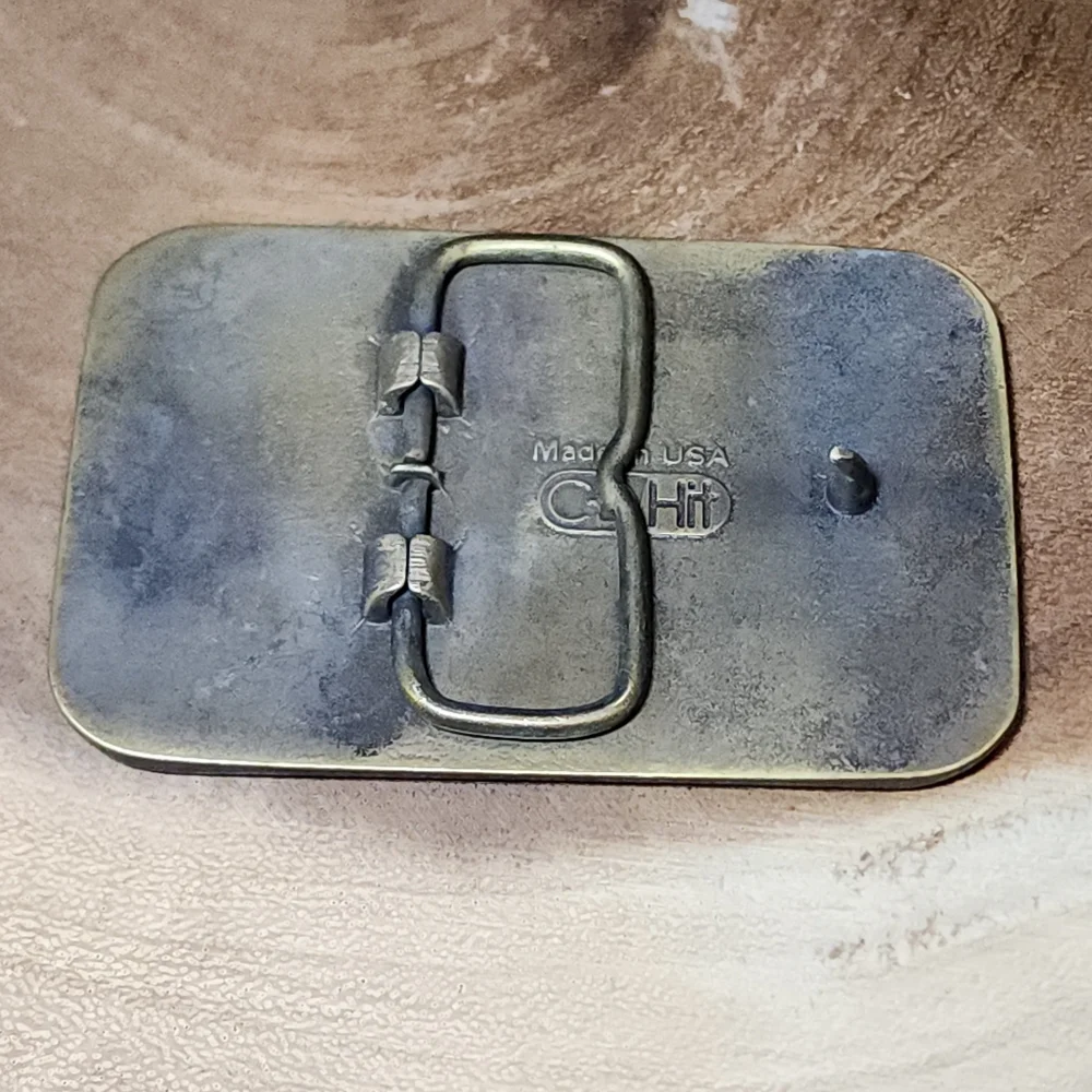 Vintage Evan Williams Metal Belt Buckle